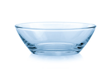 glass bowl isolated on white background