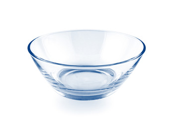 glass bowl isolated on white background