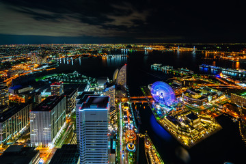 city at night yokohama