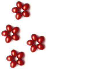 earter red eggs, burgundy eggs, happy easter