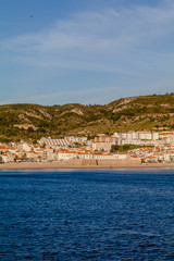 Fototapeta premium Vista de Sesimbra em Portugal