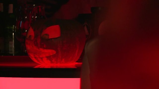 Halloween party, melons, spiders, anonymus , mice in a secret box and saxophonist