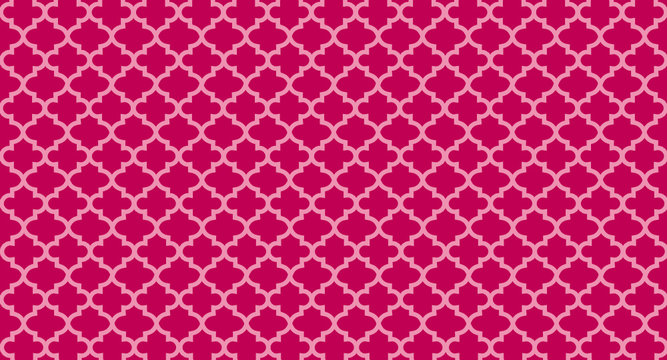 Pink Quatrefoil Background