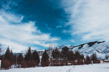 winter in the mountains