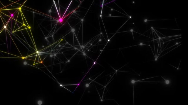 Slow Hyper Warp Neon Stars Rotating Tunnel Disco VJ Motion Background Loop