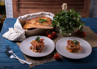 food in the restaurant