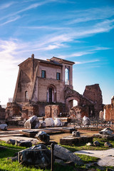 Fototapeta na wymiar old House in Rome Forum