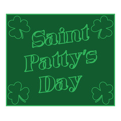 St Patty-Green Saint Patrick's Day Clovers Sign