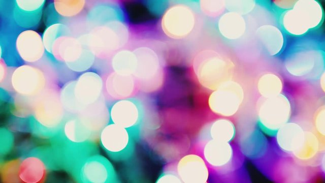 fairy led lights bokeh going in focus and out of focus