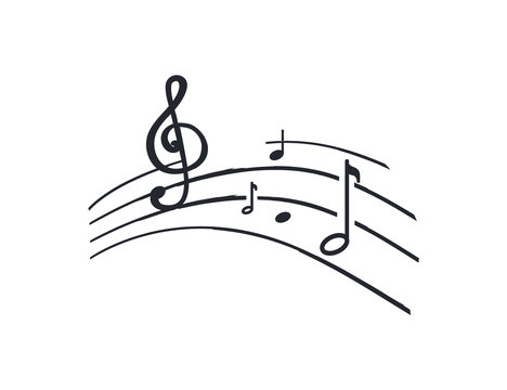 Music Notes And Melody Tablature, Sounds Signs