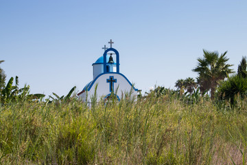 church on the hill greek islan kos