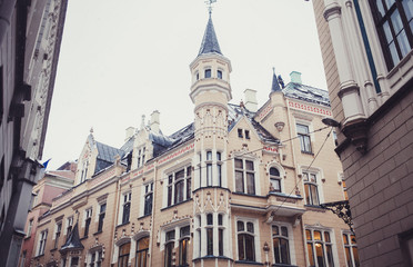 Fototapeta na wymiar Old Town of Riga city, Latvia