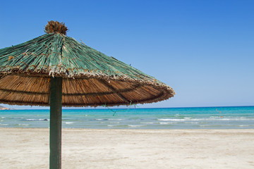 umbrella on the beach greek island kos