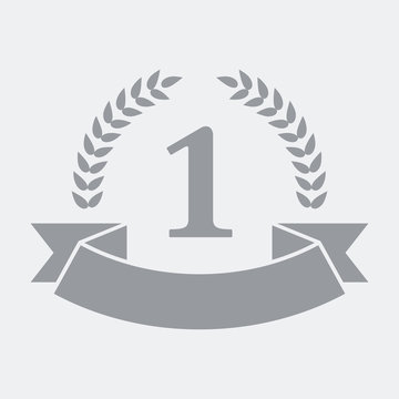 Nomber one laurel ribbon