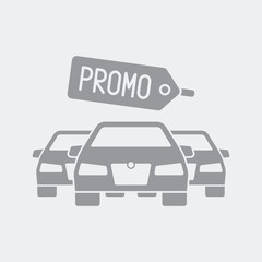 Automotive promo label  icon