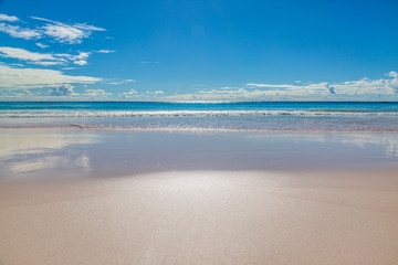 The beautiful sandy beach at Horseshoe Bay, on the island of Bermuda