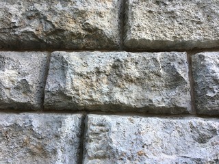 Stone Wall Texture with big bricks on ancient historic building