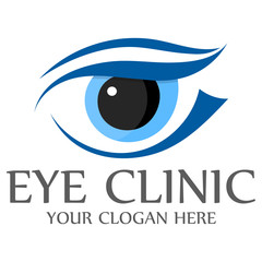 Eye clinic logo template design vector eps