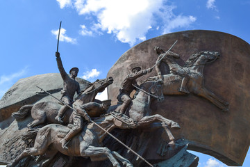 MOSCOW, RUSSIA - July 11, 2018. Poklonnaya Gora. The monument "to the Heroes of the First world war"