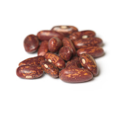 Pinto beans isolated on white background close-up