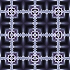 Seamless pattern background with multi-colored wavy lines.