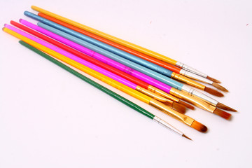 Colorful paint brushes
