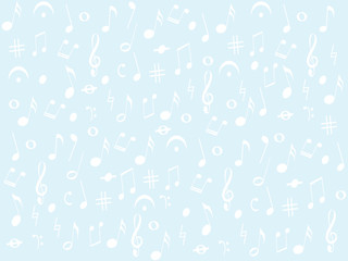 Magnificent light background with differeent type of notes