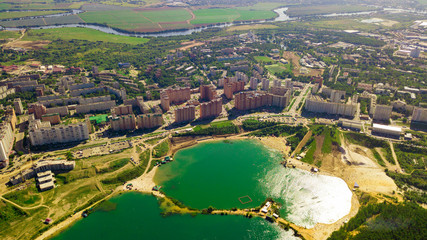 Obraz premium beach lake dzerzhinsky