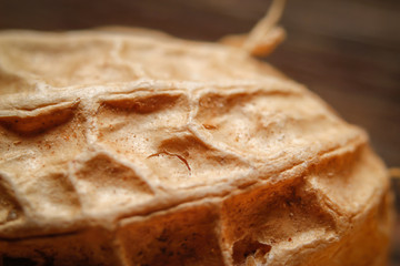 Whole peanut in their shells. Close up, macro background.