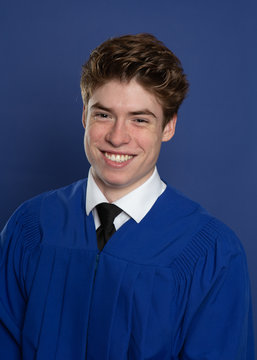 graduation portrait of a young man