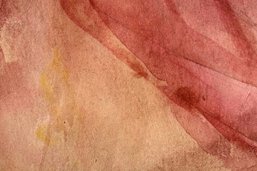 red watercolor background.