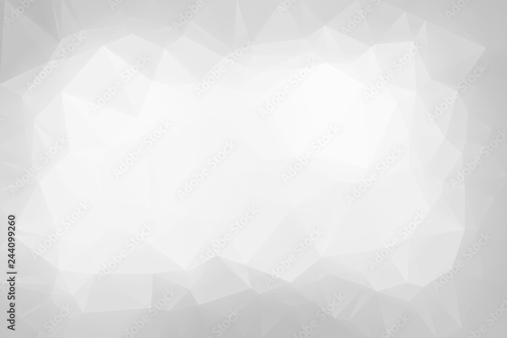 Poster high resolution light gray colored airy polygon mosaic vector background. abstract 3d triangular low