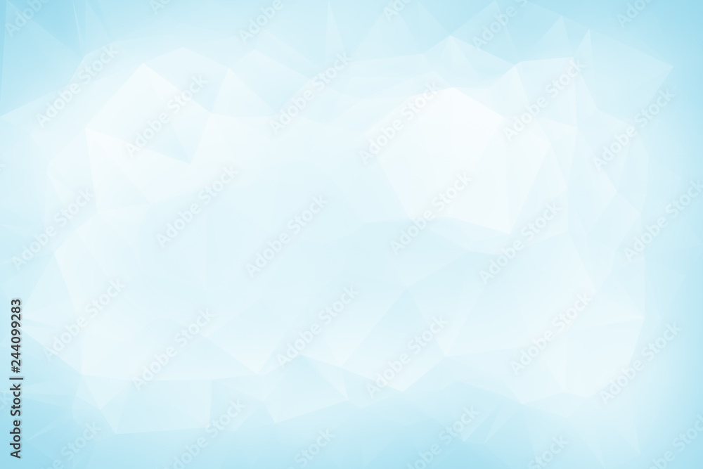 Poster high resolution light turquoise colored airy polygon mosaic vector background. abstract 3d triangula