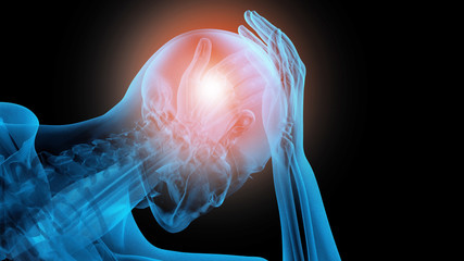 x ray 3d rendered skeletal medical illustration