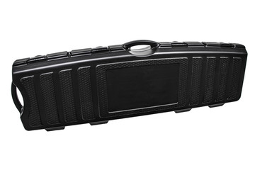 Naklejka premium Black case for guns isolated for white