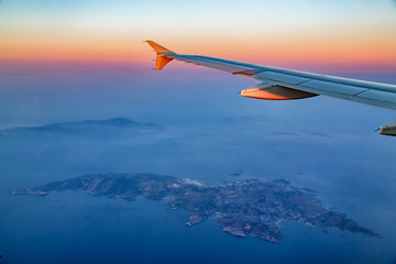 Syros island from the air