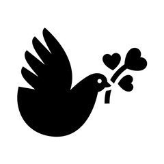 Love icon or Valentine's day sign designed for celebration