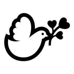 Love icon or Valentine's day sign designed for celebration