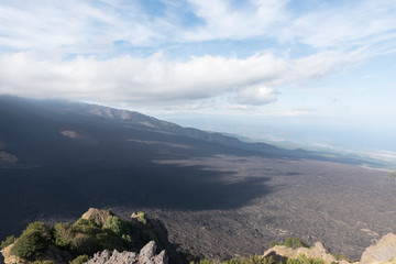 Etna landscape Catania Sicily Italy
