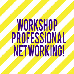 Word writing text Workshop Professional Networking. Business concept for Activities to expand the connections Diagonal Twotone Lines photo Forming Triangular Shape Blank Copy Space