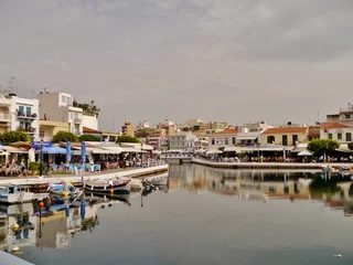 Deurstickers Binnensee in Agios Nikolaos © Clarini