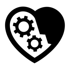 Love icon or Valentine's day sign designed for celebration.