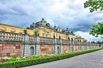 The Drottningholm Palace   - private residence of the Swedish royal family. - obrazy, fototapety, plakaty