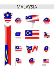 Malaysia Flat Flag Collection