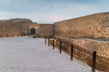 Gate of Bahrain Fort (Qal'at al-Bahrain) in Bahrain