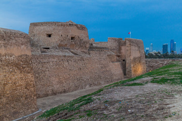 Fototapeta na wymiar Bahrain Fort (Qal'at al-Bahrain) in Bahrain