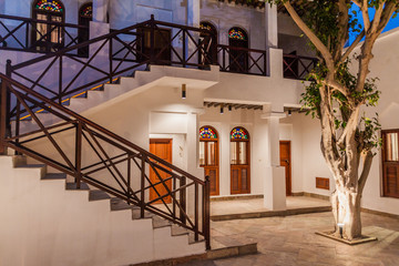 MUHARRAQ, BAHRAIN - MARCH 14, 2017: Courtyard of Nuzul Guest House in Muharraq, Bahrain © Matyas Rehak