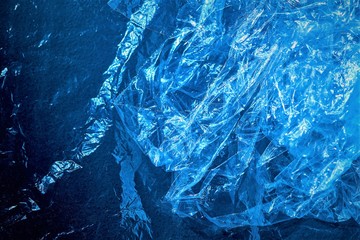 plastic waste. plastic film