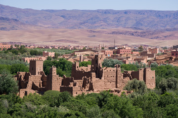 Hidden amidst the vast palm grove, a picturesque casbah emerges like a secret oasis. Enveloped by...