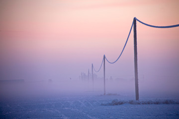 Fototapeta premium Winter Frost Saskatchewan